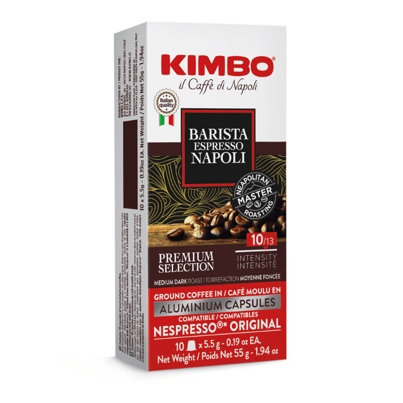 Kimbo Barista Espresso Napoli Aluminum Capsules, 10 Count Coffee & Beverages Kimbo Coffee 