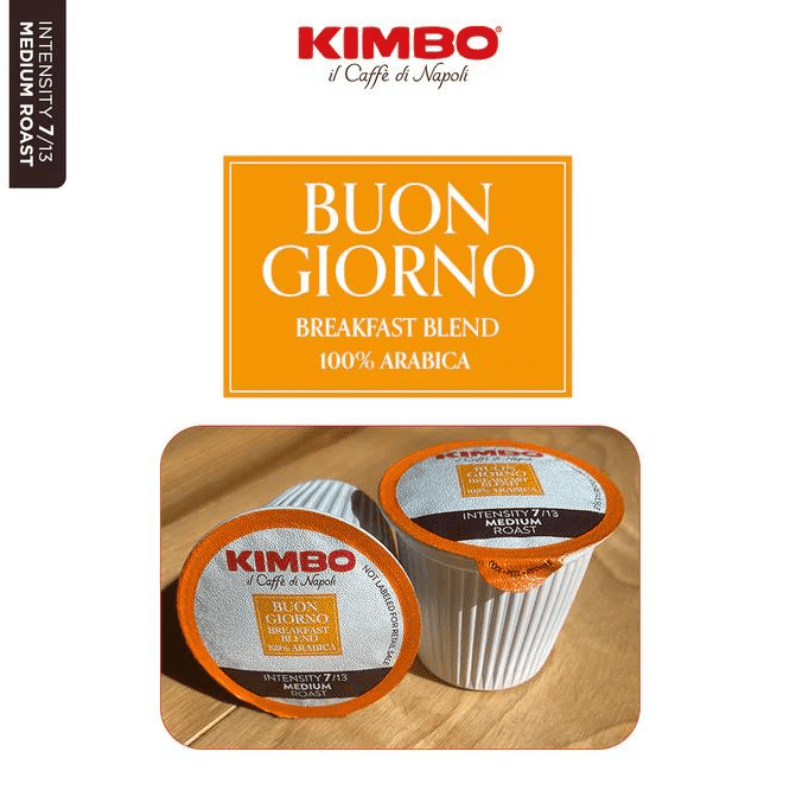 Kimbo Buongiorno Breakfast Blend K-Cup, 10 Capsules Coffee Kimbo Coffee 
