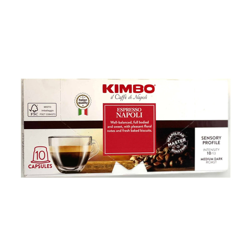 Kimbo Nespresso Napoli Italian Espresso Capsules Coffee & Beverages Kimbo Coffee 