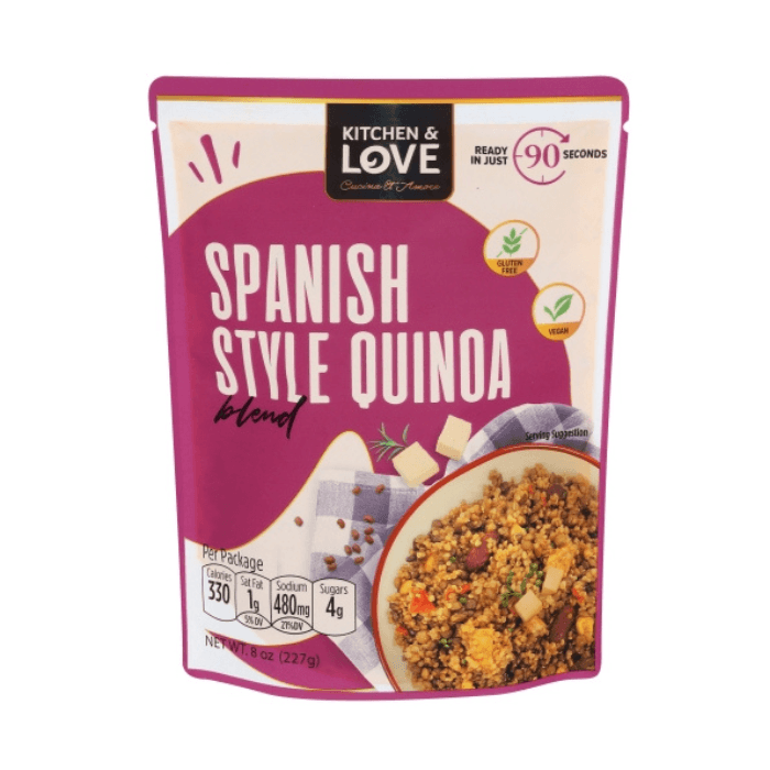 Kitchen & Love Ready to Heat Spanish Style Quinoa Blend, 8 oz Pasta & Dry Goods Kitchen & Love 