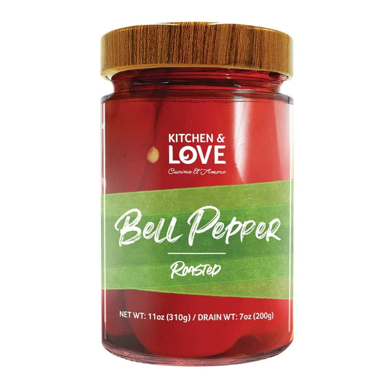 Kitchen & Love Roasted Piquillo red bell Peppers, 11 oz
