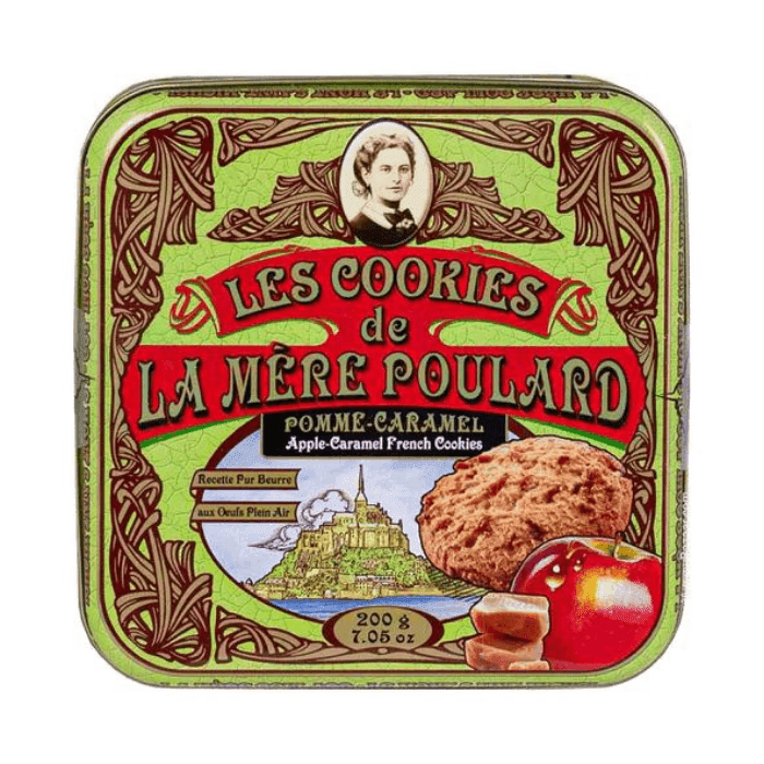 La Mere Poulard Apple Caramel French Cookies in Tin, 7.05 oz Sweets & Snacks La Mere Poulard 