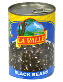 La Valle Black Beans Can, 14 oz