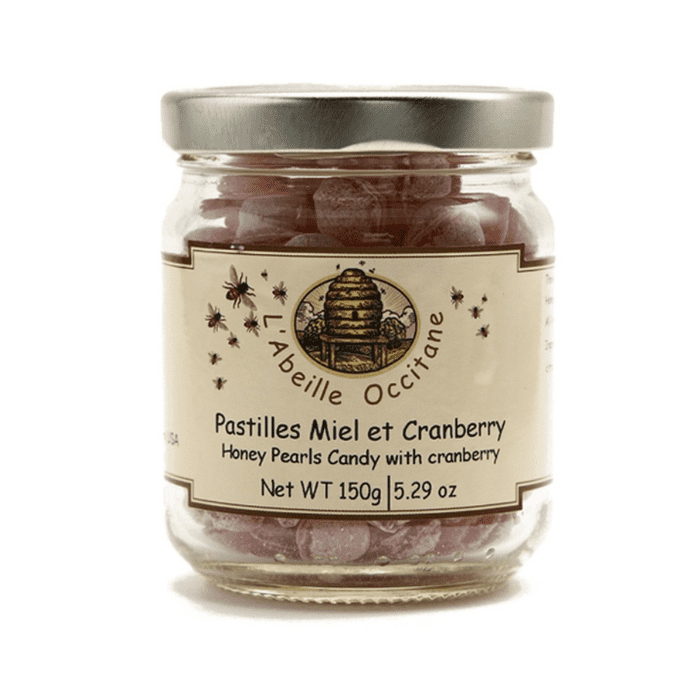 L'Abeille Occitane Honey Pearls Candy with Cranberry, 5.3 oz Sweets & Snacks L'Abeille Occitane 