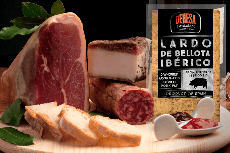 Lardo Iberico, 1.2 lb. [Pack of 2] Meats iberico 