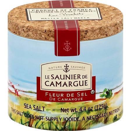 Le Saunier de Camargue Fleur de Sel Sea Salt, 4.4 oz