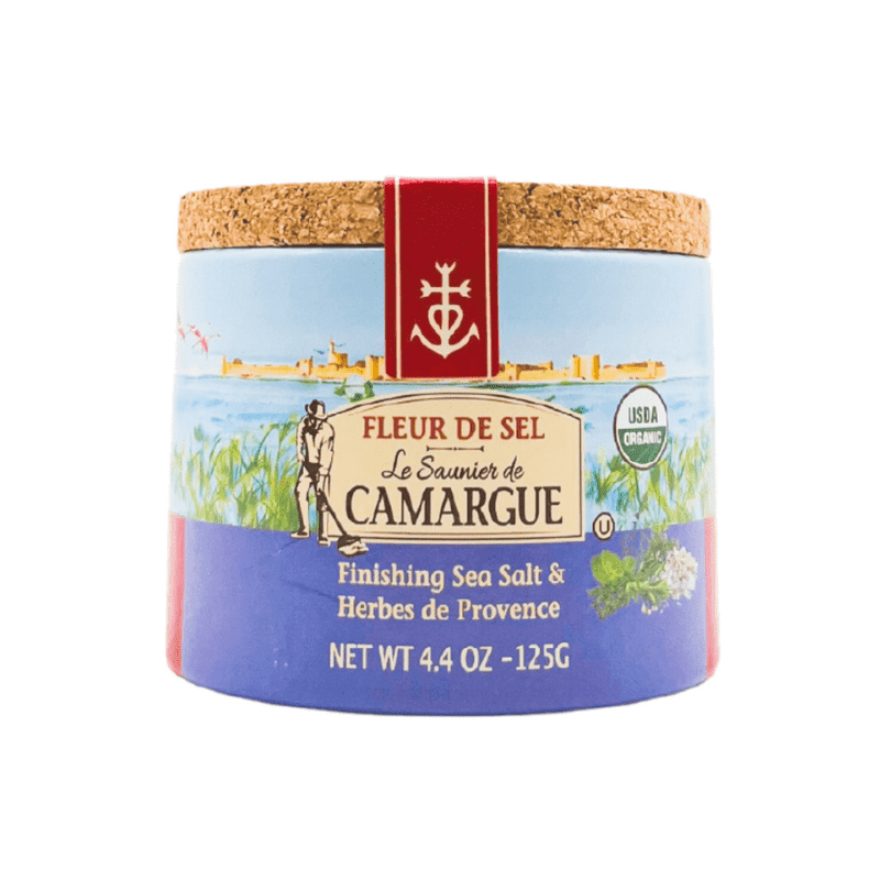 Le Saunier de Camargue Fleur de Sel Sea Salt with Herbs, 4.4 oz Pantry Le Saunier de Camargue 
