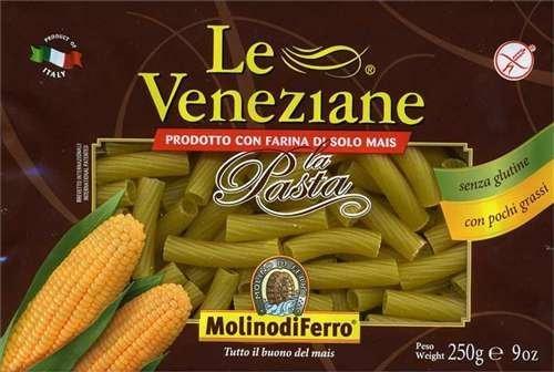 Le Veneziane #070 Rigatoni Corn Gluten-Free Pasta, 8.8 oz