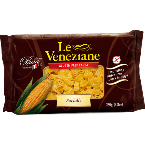 Le Veneziane #114 Farfalle Corn Gluten Free Pasta, 8.8 oz