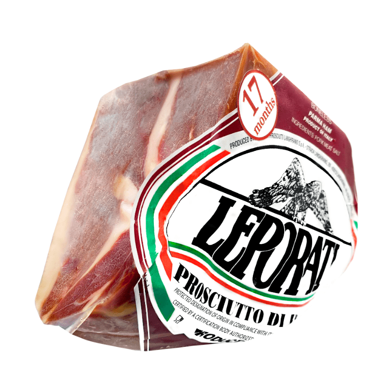Leporati Prosciutto di Parma 17 Month Aged Top Quarter Cut, 4 Lbs Meats Leporati 