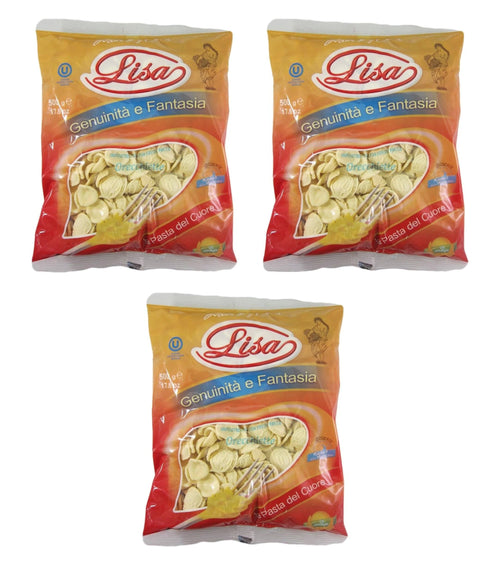 Lisa Orecchiette Fresh Pasta, 500 grams [PACK of 3] Pasta & Dry Goods Lisa 
