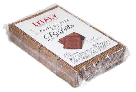 Litaly Petit Beurre Cocoa Tea Biscuits, 24oz Sweets & Snacks Litaly 