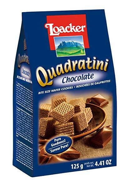 Loacker Quadratini Chocolate Cube Wafers, 8.8 oz