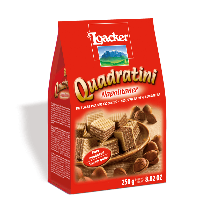 Loacker Quadratini Hazelnut Cube Wafers, 8.8 oz