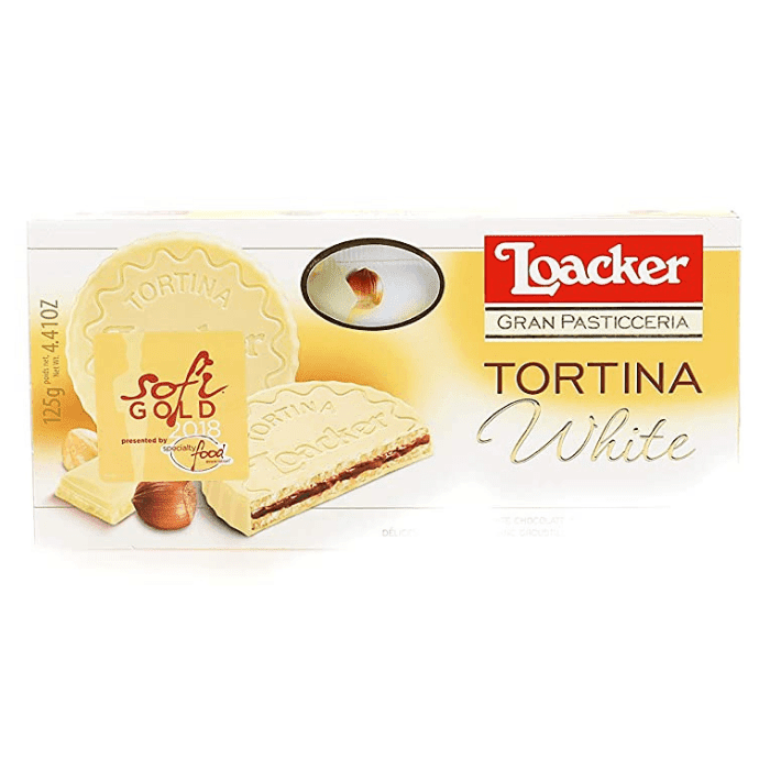 Loacker White Chocolate Covered Tortina, 4.41 oz Sweets & Snacks Loacker 