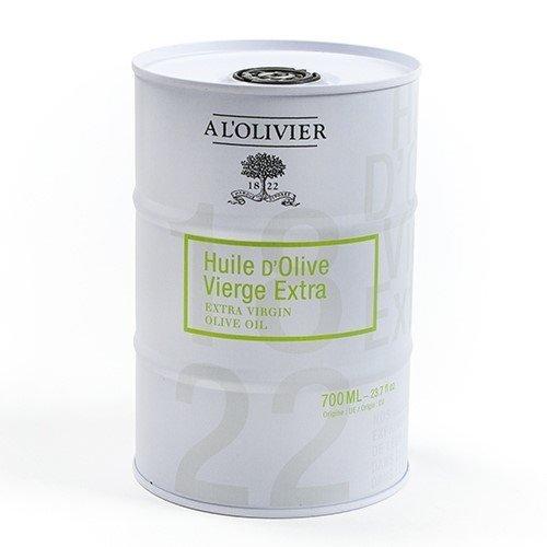 L'Olivier Extra Virgin Olive Oil in a white Tin Can - 23.7 FL. oz