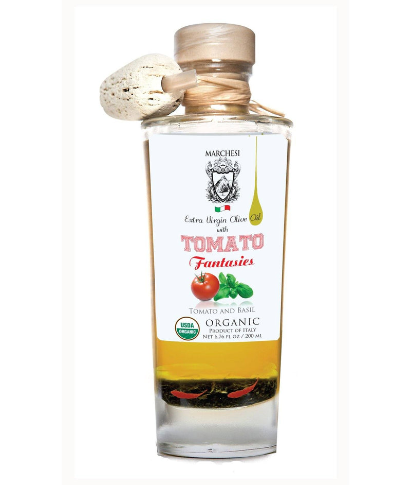 Marchesi Organic Extra Virgin Olive Oil with Tomato and Basil, 6.76 oz Oil & Vinegar Marchesi 