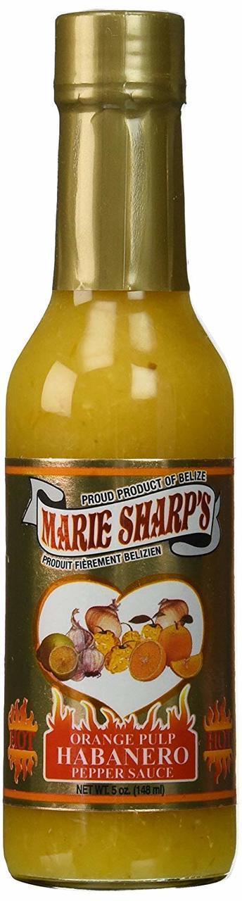 Marie Sharp's Orange Pulp Habanero Pepper Sauce, 5 oz