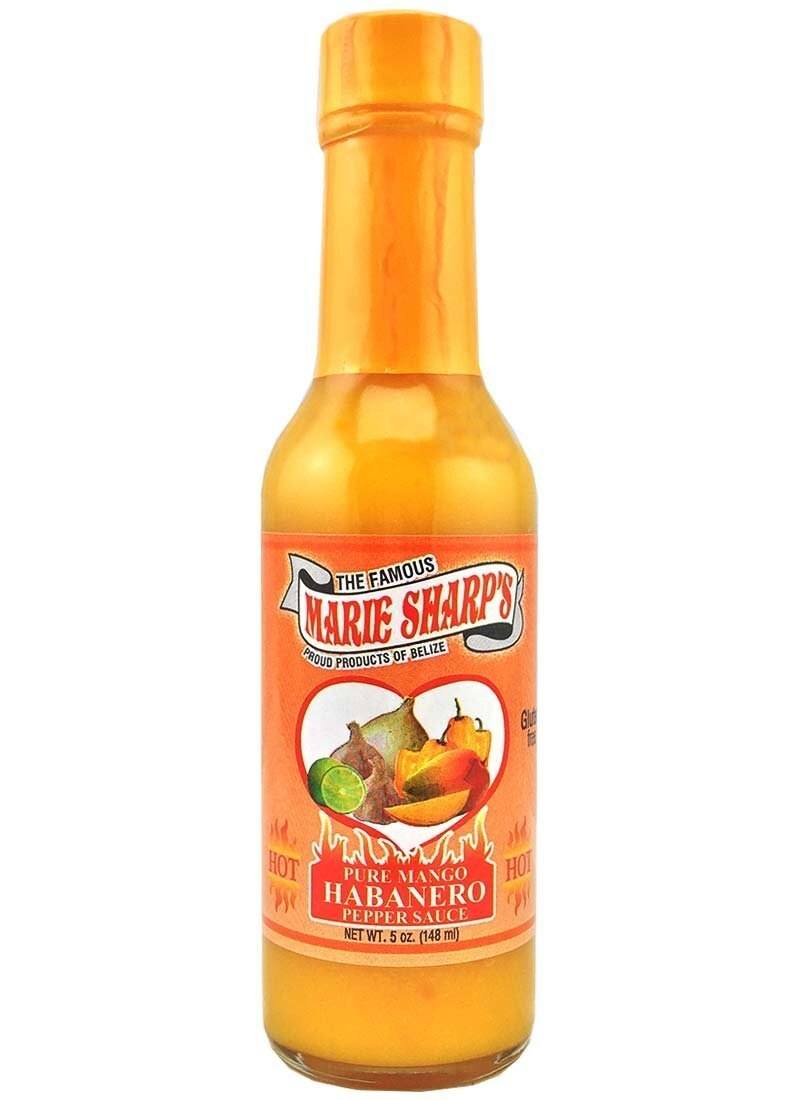 Marie Sharp's Pure Mango Habanero Pepper Sauce, 5 oz