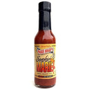 Hot sauce made from wood-smoked red peppers from Belize.