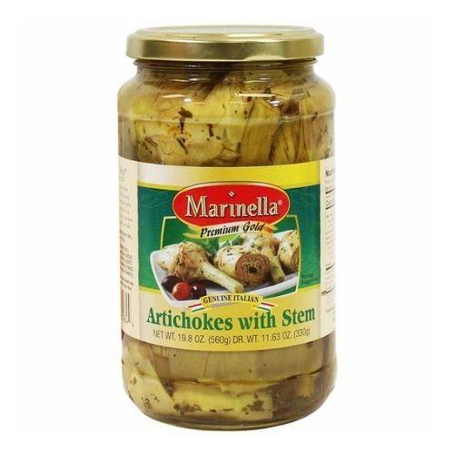 Marinella Artichokes with Stem in Oil, 19.8 oz Fruits & Veggies Marinella 