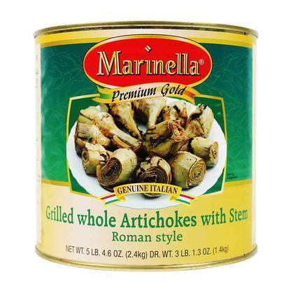 Marinella Grilled Whole Roman Artichokes with Stem, 3 lbs
