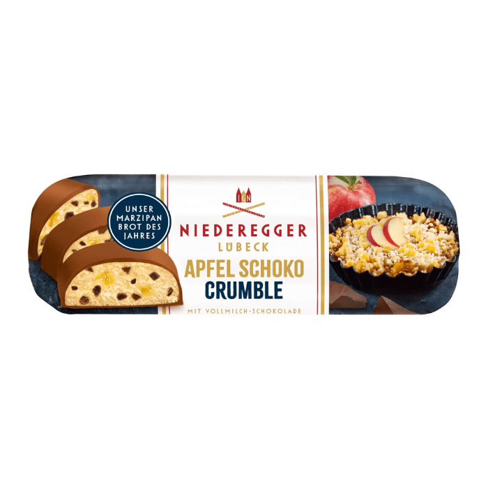 Marzipan Apple Chocolate Crumble Marzipan Loaf, 4.4 oz Sweets & Snacks Niederegger 