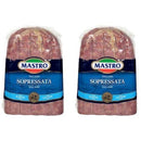 Mastro Sopressata Flat Salami Halves Open Face, 3 lb. [Pack of 2] Meats Mastro 