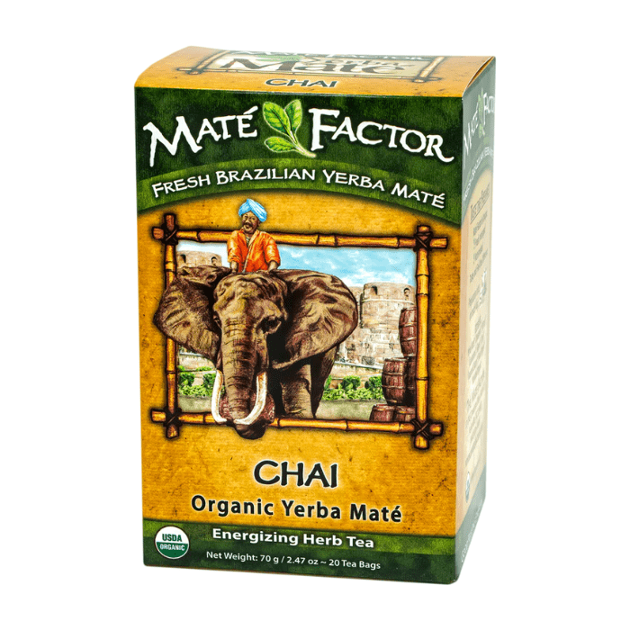 Mate Factor Chai Organic Yerba Mate, 20 Count Coffee & Beverages Mate Factor 