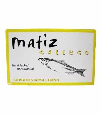 Matiz Gallego Sardines with Lemon in Olive Oil (Tin) - 4.2 oz