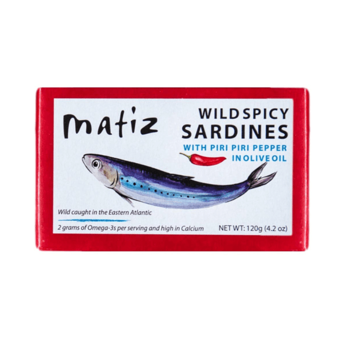 Matiz Gallego Wild Spicy Sardines in Olive Oil, 4.2 oz Seafood Matiz 