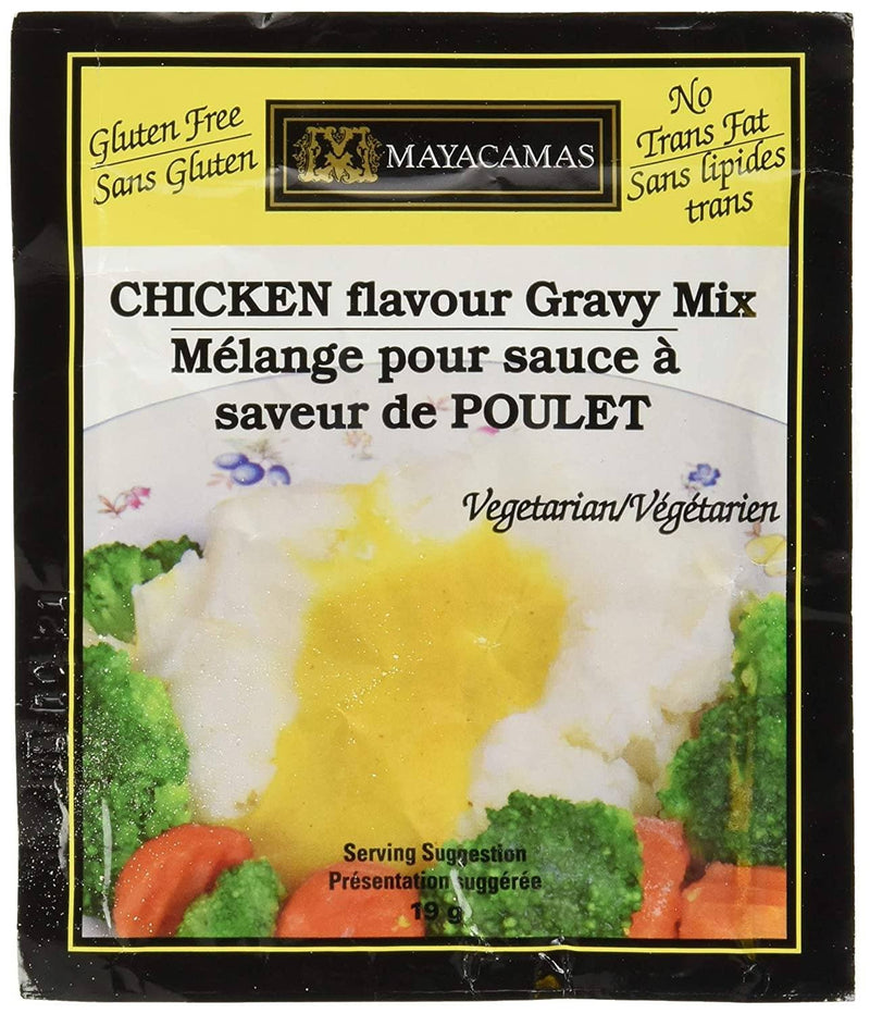 Mayacamas vegetarian chicken flavor gravy mix.