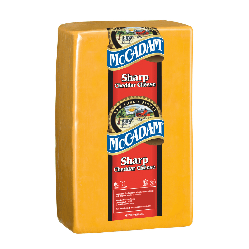 McCadam Sharp Yellow Cheddar Cheese, 10 Lbs Cheese vendor-unknown 