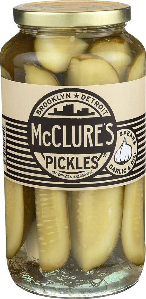 McClure’s Garlic Dill Whole Pickles Jar, 32 oz Fruits & Veggies McClure's 
