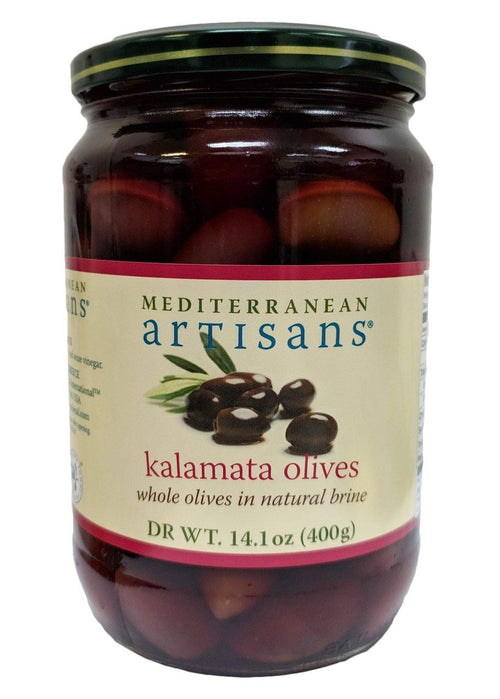 Mediterranean Artisans Kalamata Olives in Natural Brine, 14 oz
