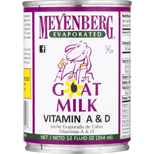 Meyenberg Evaporated Vitamin A & D Goat Milk, 12 oz