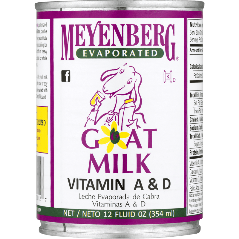 Meyenberg Evaporated Vitamin A & D Goat Milk, 12 oz