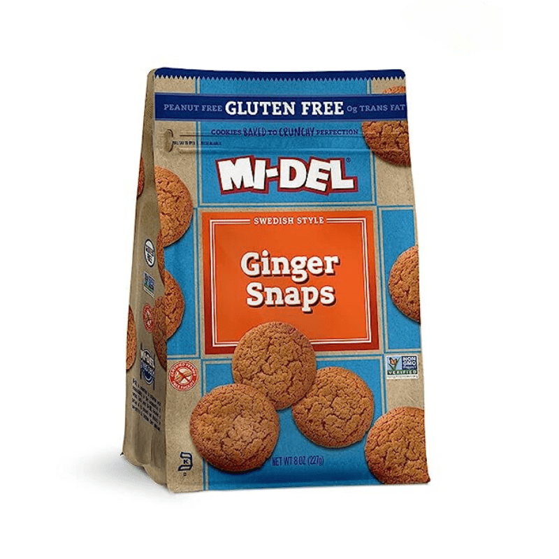 Mi-Del Gluten Free Ginger Snaps, 8oz Sweets & Snacks vendor-unknown 