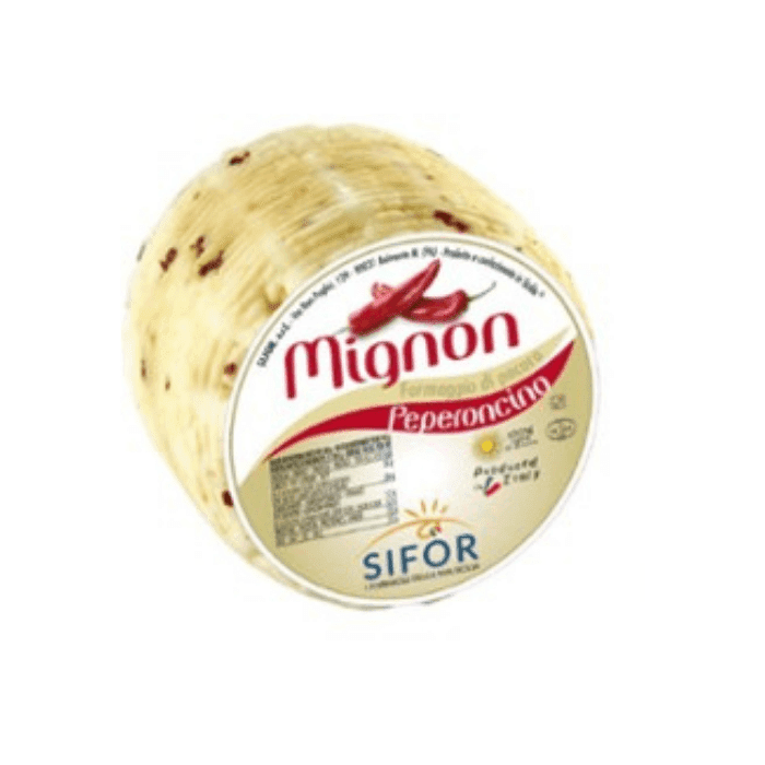 Mignon Primo Sale Sicilian Pecorino with Red Pepper Wheel, 2 Lbs Cheese Sifor 