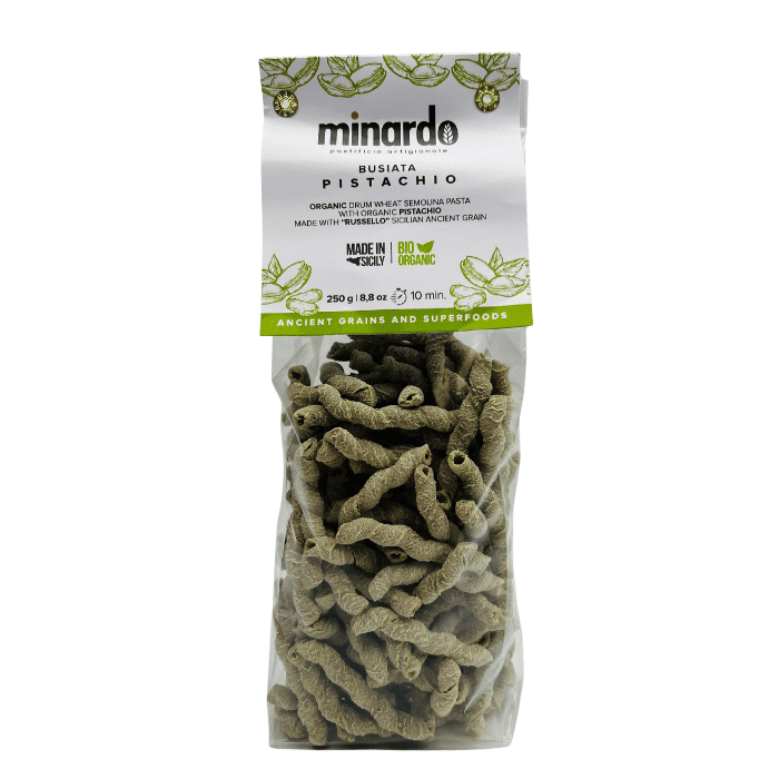 Minardo Busiata with Pistachio Organic Pasta, 8.8 oz Pasta & Dry Goods Minardo 