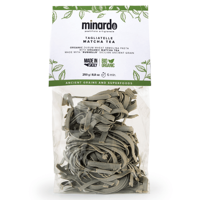 Minardo Tagliatelle with Matcha Tea Organic Pasta, 8.8 oz Pasta & Dry Goods Minardo 
