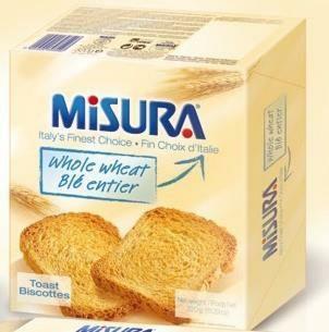 Misura Toast Fette Whole Wheat No Sugar Added, 11 oz