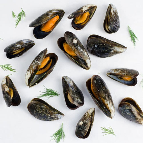 Mmmediterranean Cooked Galician Mussels, 8 x 2.2 lbs Seafood Mmmediterranean 