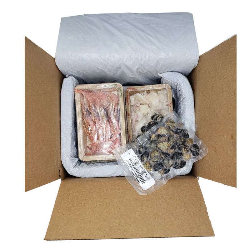 Mmmediterranean Seafood Paella Deluxe Box Seafood Mmmediterranean 