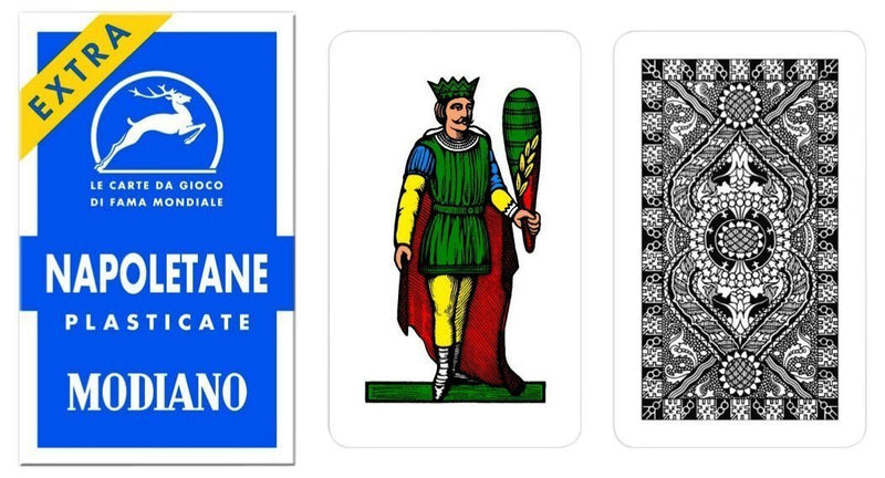 Modiano 97/31 Italian Napoletane Blue Playing Cards - 1 deck