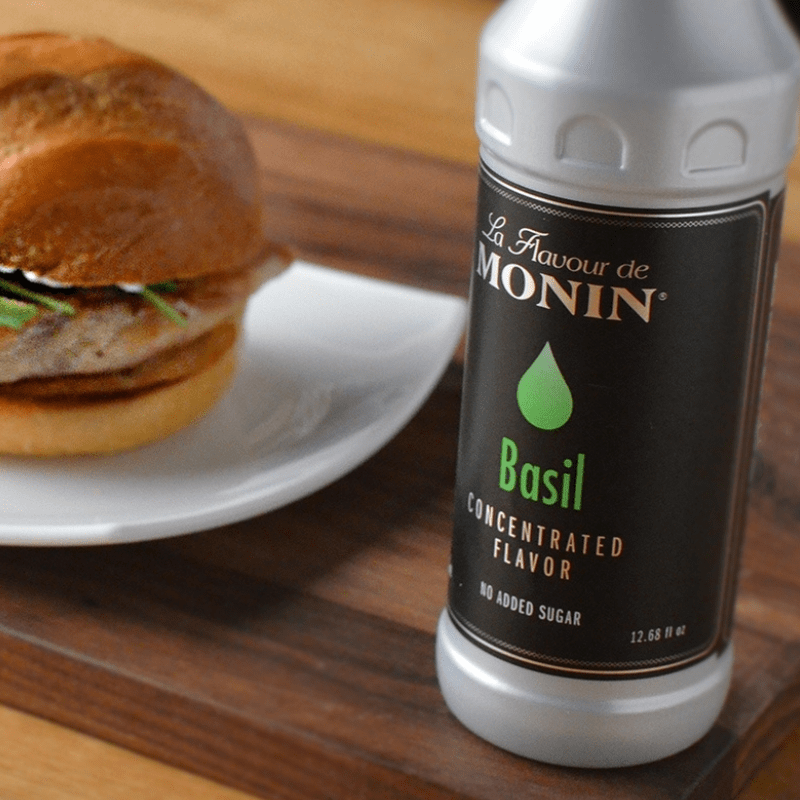 Monin Basil Concentrated Flavor, 12.7 oz Coffee & Beverages Monin 