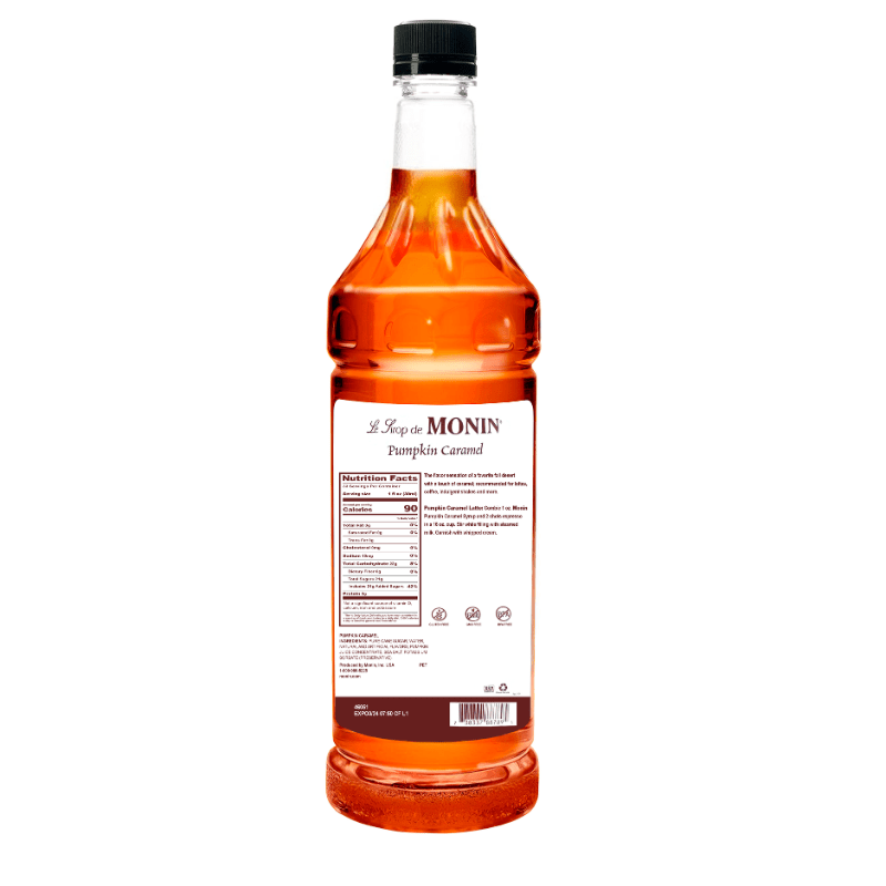 Monin Pumpkin Caramel Syrup, 1 Liter Beverages Monin 