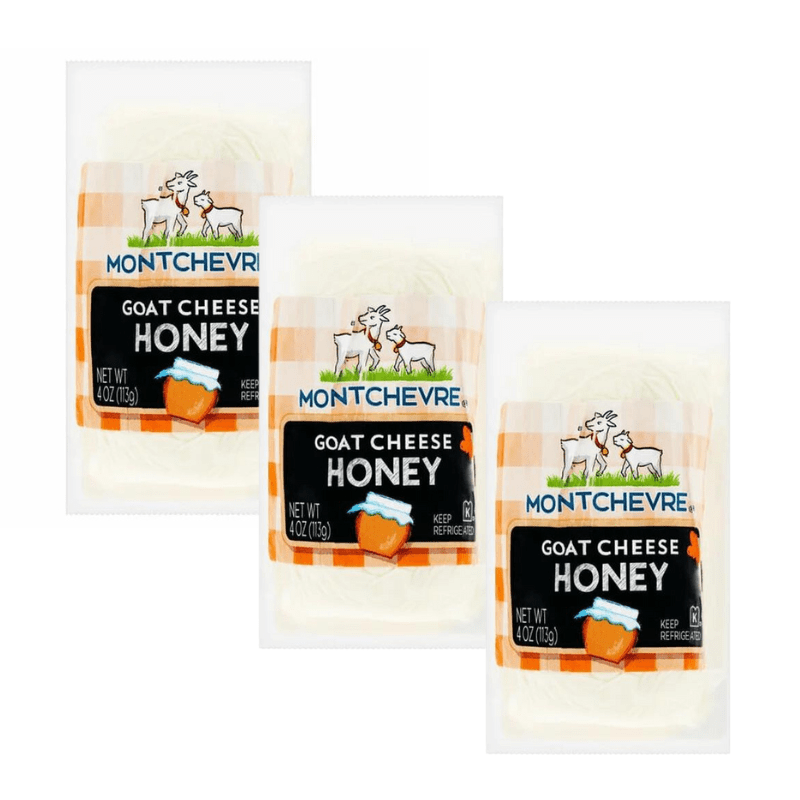 Montchevre Honey Goat Log, 4 oz [Pack of 3] Cheese Montchevre 