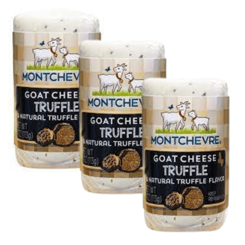 Montchevre Truffle Goat Log, 4 oz [Pack of 3] Cheese Montchevre 
