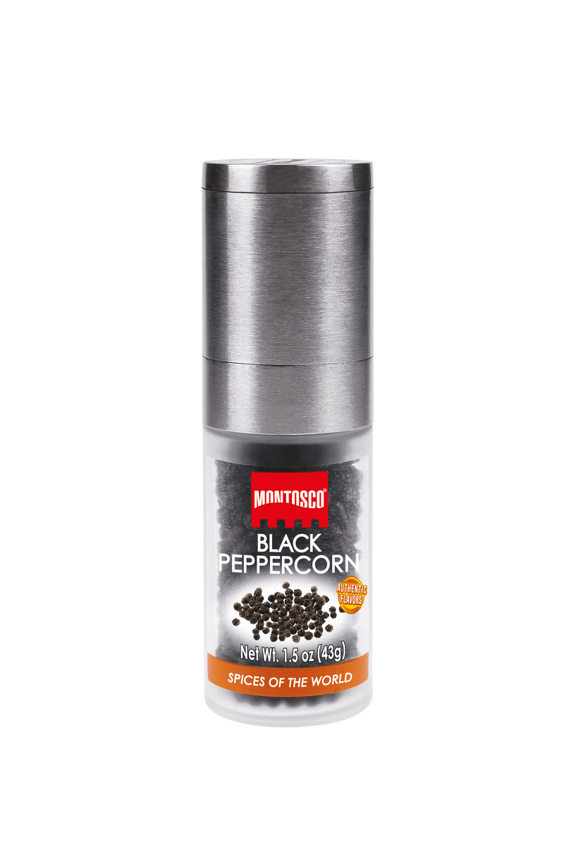 Montosco Black Peppercorn with Premium Grinder, 1.5 oz